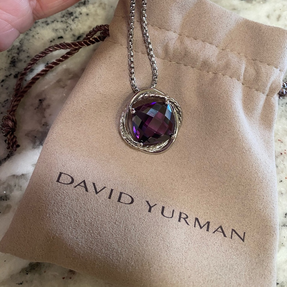 David Yurman Amethyst Pendant Necklace